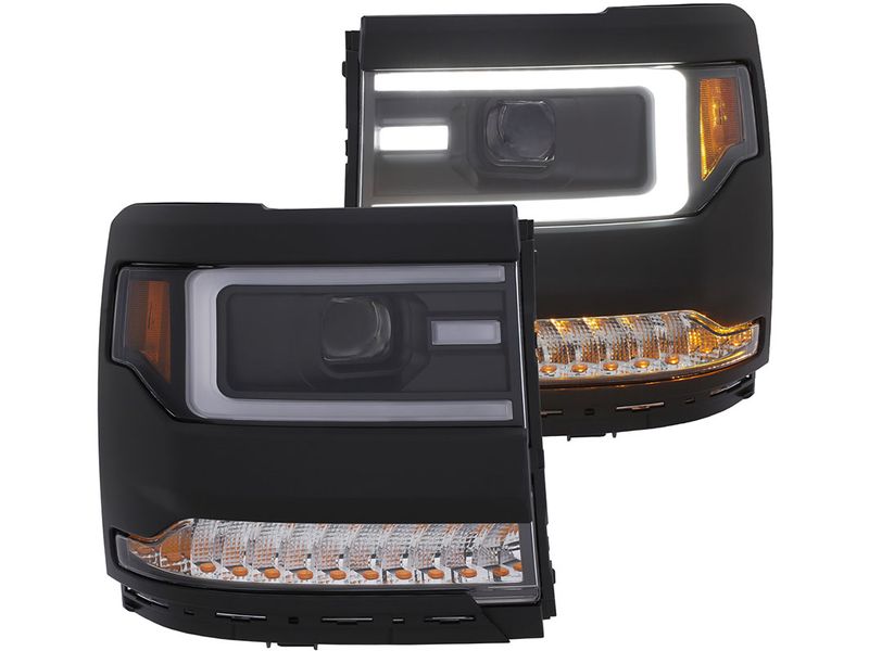 Anzo Black Sequential Signal DRL Projector Headlights