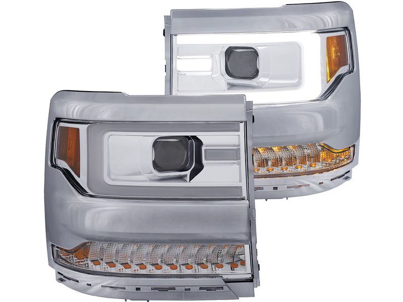 Anzo Chrome Sequential Signal DRL Projector Headlights
