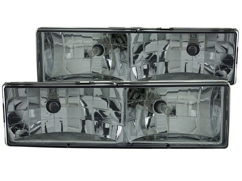 Anzo Smoked Chrome Crystal Headlights