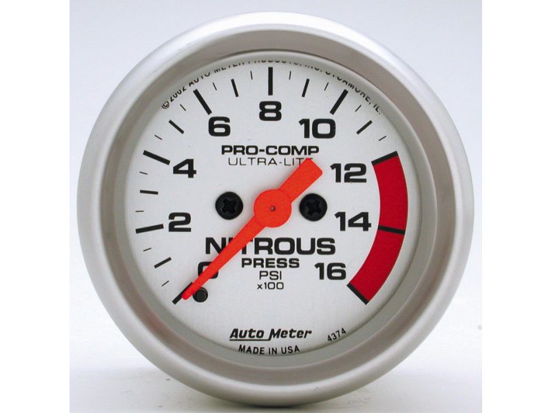Autometer Ultra-Lite Series Full Sweep Electric Gauges