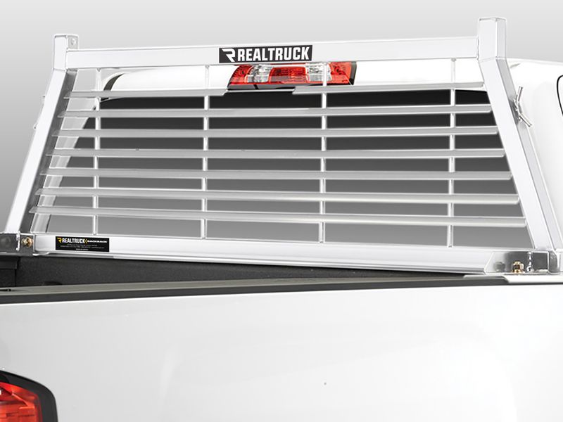 Backrack White Louvered Headache Rack