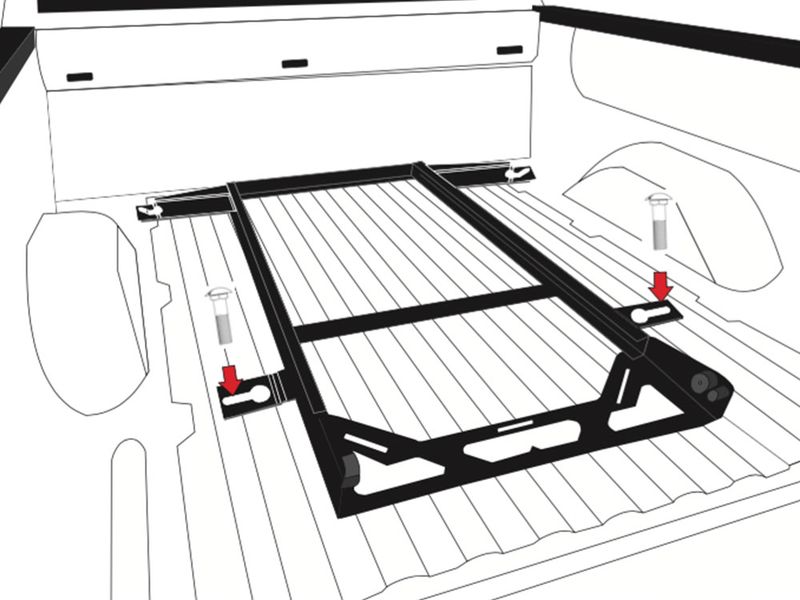 BEDSLIDE No-Drill Factory Mount Install Kits