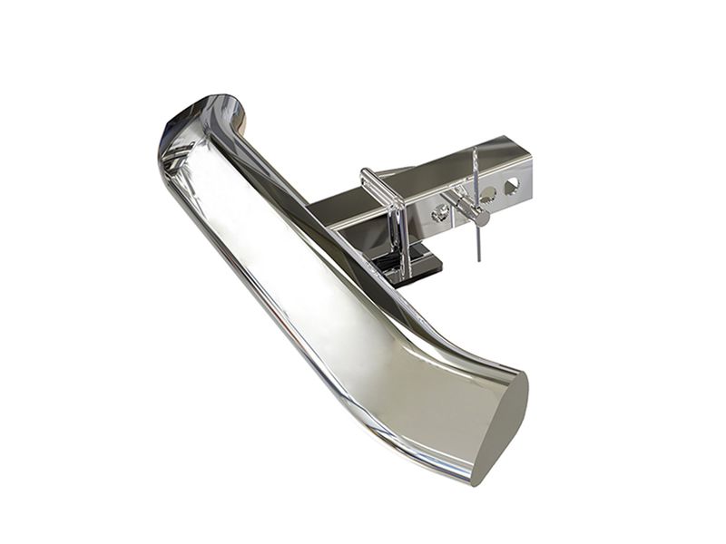 Black Horse Blade Rear Stainless Bumper Guard Hitch Step