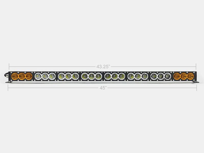 Cali Raised 43" Amber/White Dual Function LED Bar
