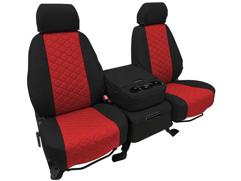 CalTrend Faux Leather Honeycomb Quilted Seat Covers