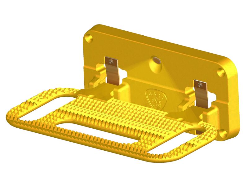 Carr HD Mega LED Hitch Step XP7 Safety Yellow