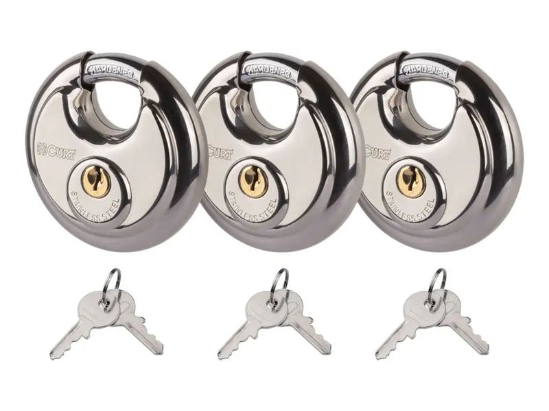 Curt Stainless Steel Disc Locks