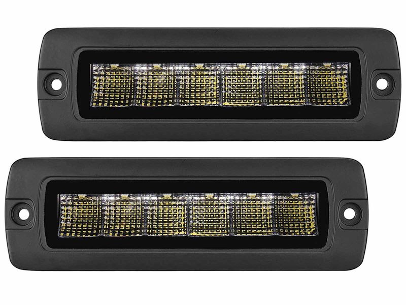 Go Rhino Xplor Blackout Series Flush Mount Sixline LED Lights