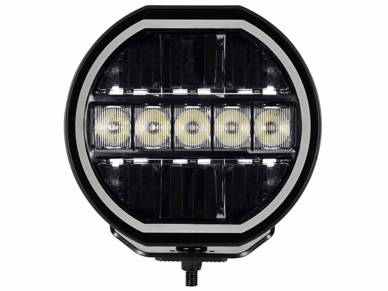 Go Rhino Xplor Blackout Series Maxline Hi/Low LED Round Light