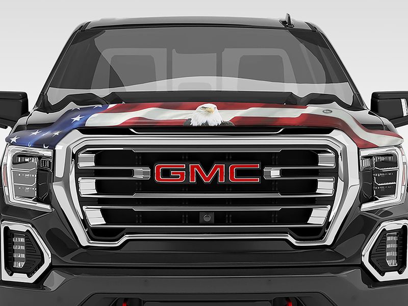 Husky Liners American Flag with Eagle Bug Shield