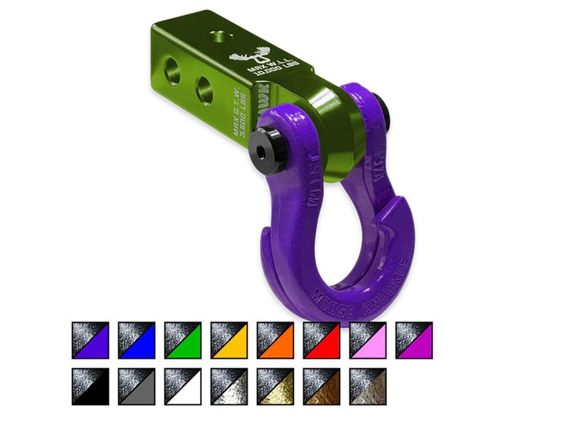 Moose Knuckle Jowl 3/4" Split Shackle & Bean Green Mohawk 2.0 Receiver Combo