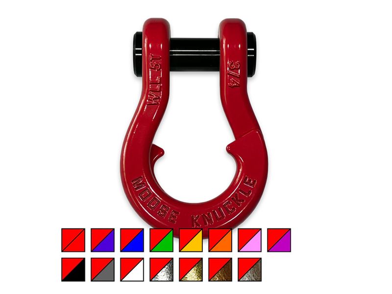 Moose Knuckle Jowl Flame Red 3/4" Split Shackle Color Combo