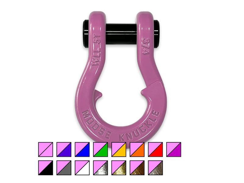 Moose Knuckle Jowl Pretty Pink 3/4" Split Shackle Color Combo