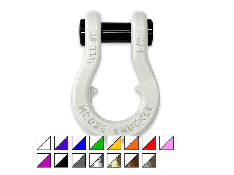 Moose Knuckle Jowl Pure White 3/4" Split Shackle Color Combo
