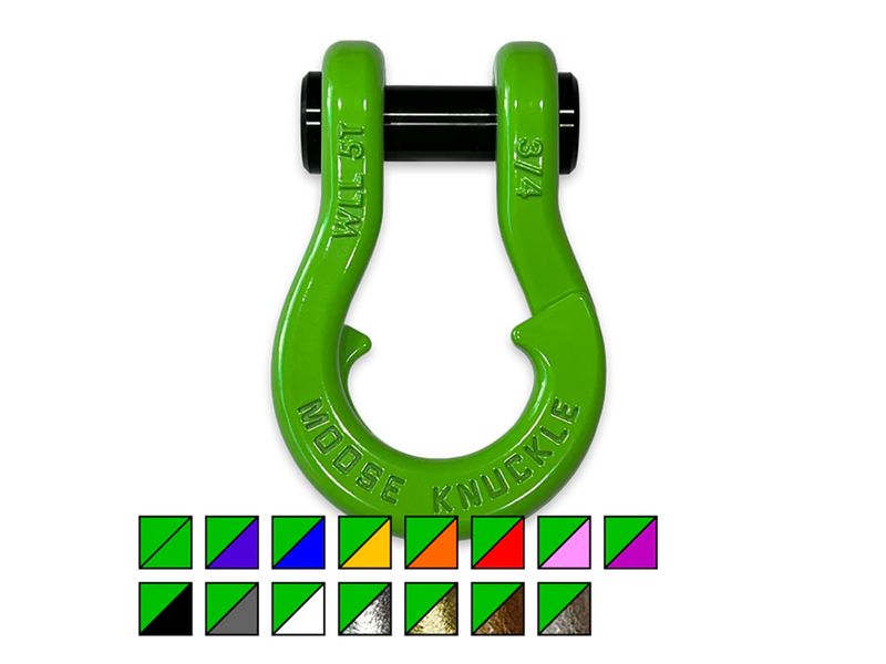 Moose Knuckle Jowl Sublime Green 3/4" Split Shackle Color Combo