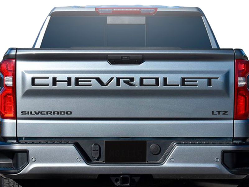 Nox Lux GM Licensed Badge Overlays and Tailgate Letters
