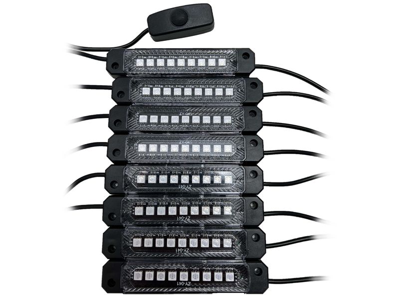 Race Sport Super Bright 8-Pod LED Bed Rail Lights