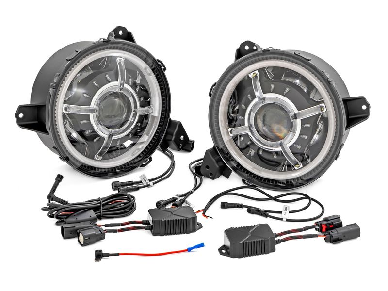 Rough Country 9" DRL Halo LED Headlights