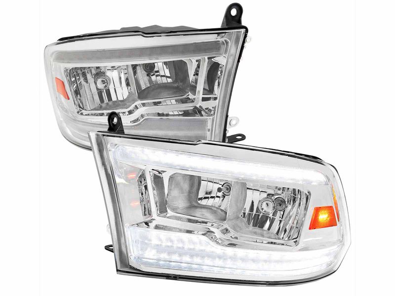 SPEC-D Chrome DRL Crystal Headlights