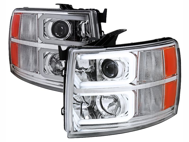 SPEC-D Chrome U-Bar Projector Headlights