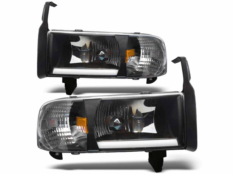 Winjet Black DRL Headlights