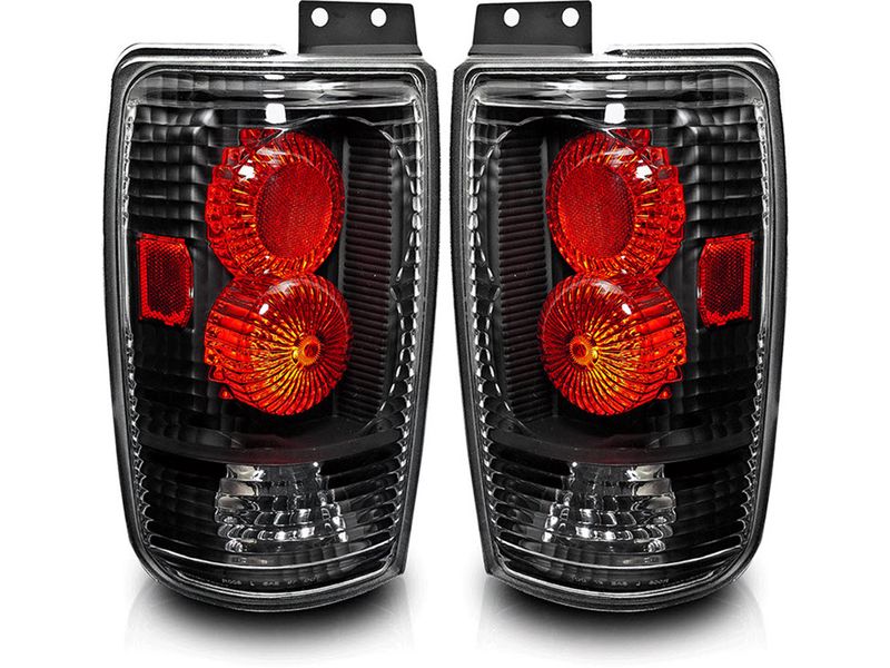 Winjet Black Euro Tail Lights