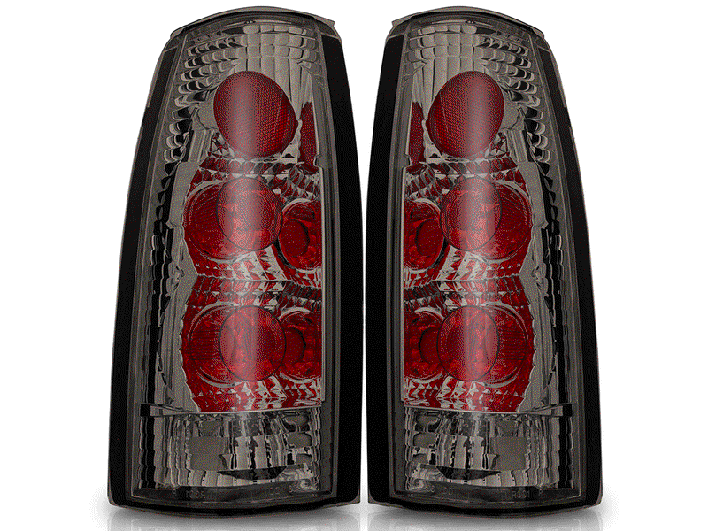 Winjet Smoked Chrome Euro Tail Lights